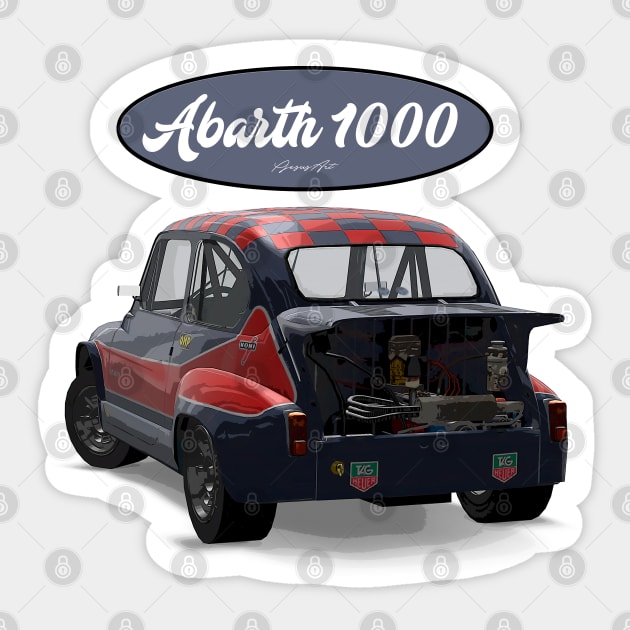 ABARTH 1000 Back Sticker by PjesusArt